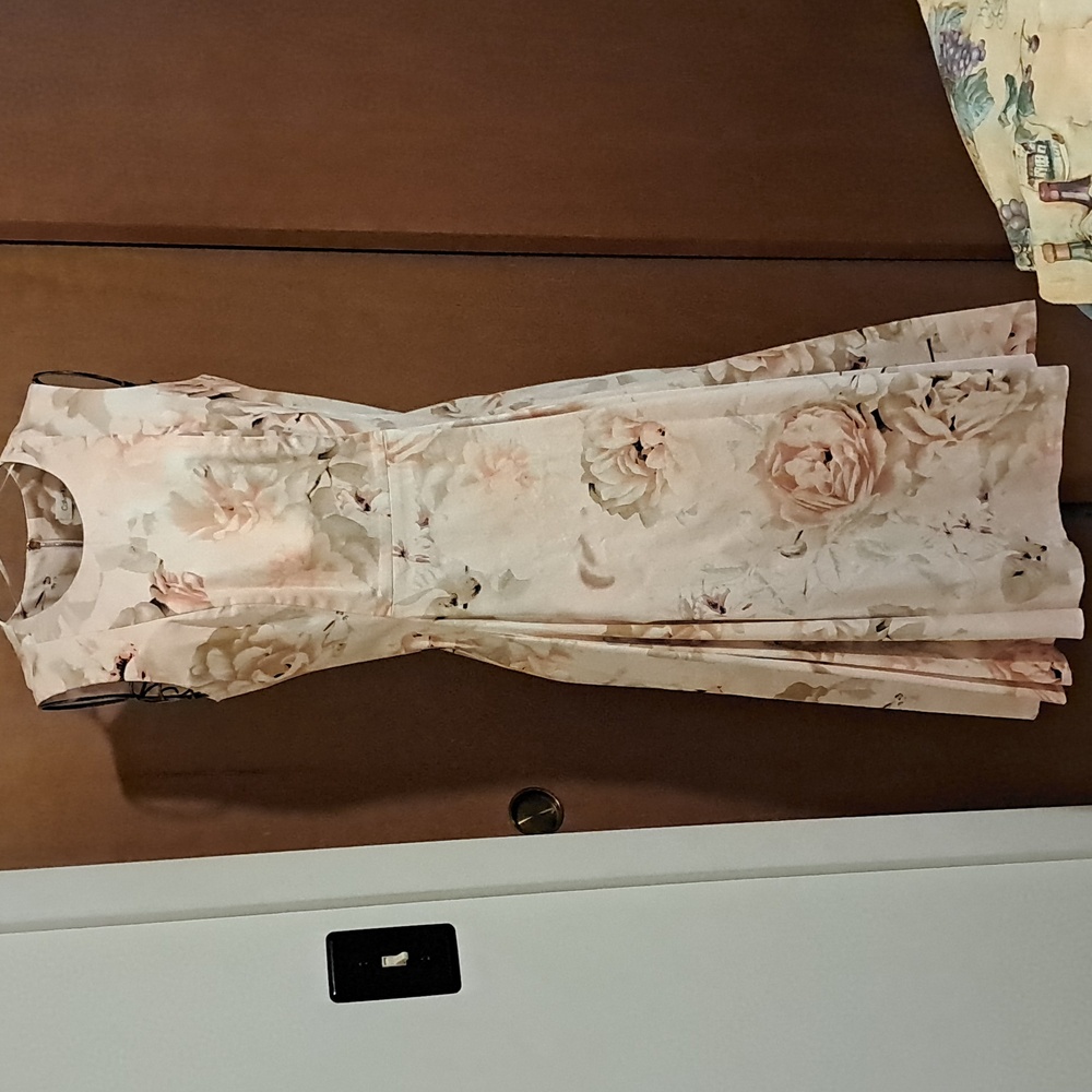 Calvin Klein Beige Floral Dress